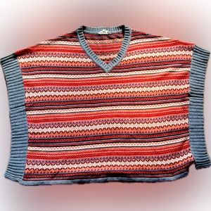 Freshman forever sweater vest. Orange and Red XS